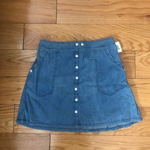 Nordstrom rack denim skirt with buttons